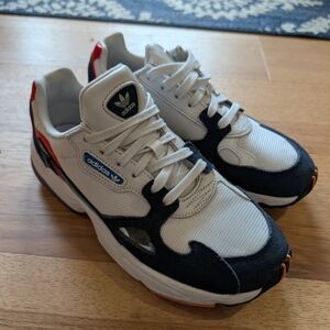 Adidas White and BlackSneakers